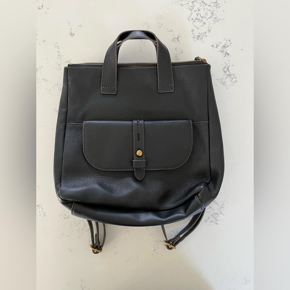 Fossil Leather Backpack